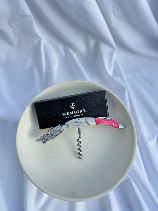 Couteau Sommelier Résine - Pink & Stainless Steel