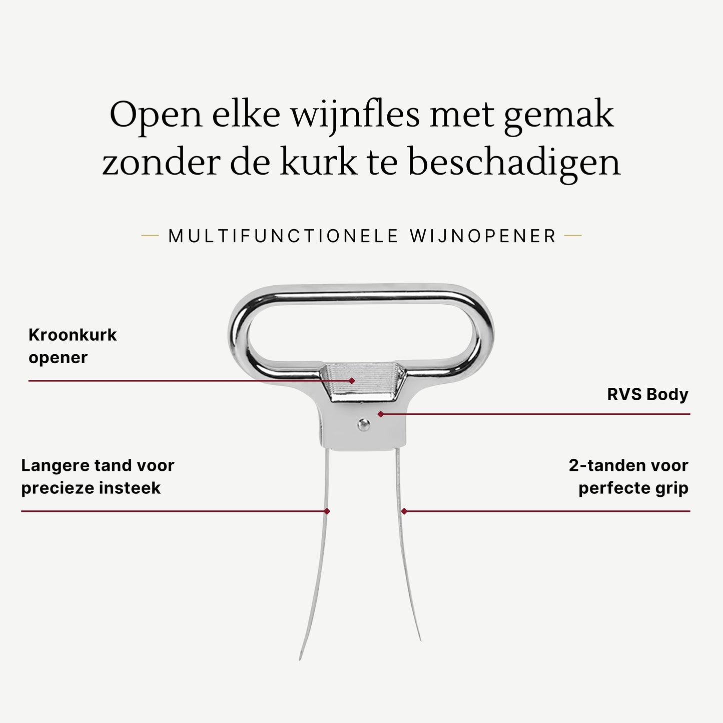 Wijnopener Deux Dents