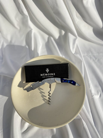 Couteau Sommelier Résine - Sapphire &amp; Stainless Steel