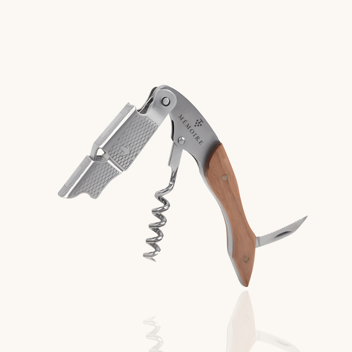 Couteau Sommelier - Wine opener made of mahogany wood