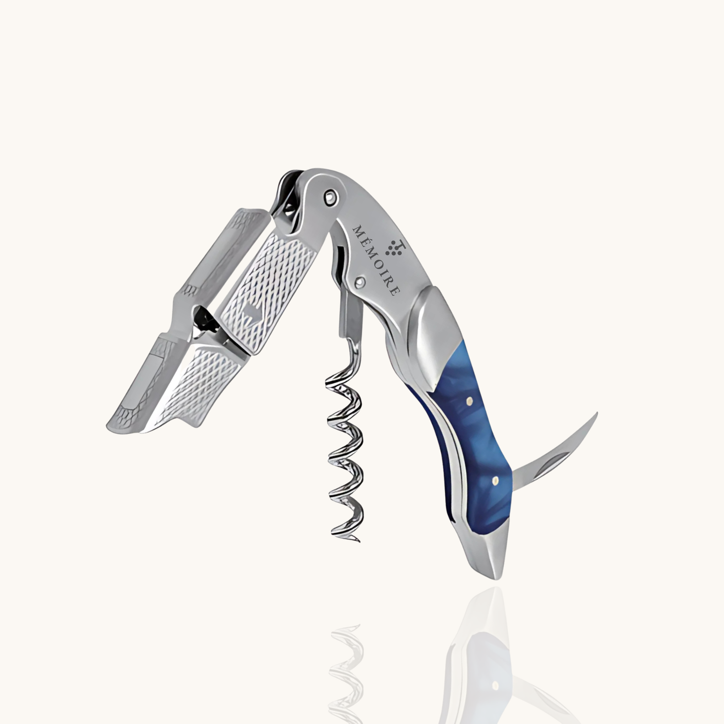 Couteau Sommelier Résine - Sapphire &amp; Stainless Steel